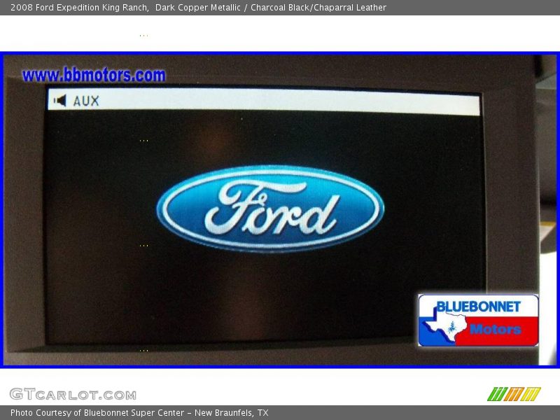 Dark Copper Metallic / Charcoal Black/Chaparral Leather 2008 Ford Expedition King Ranch