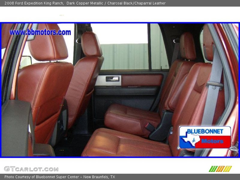 Dark Copper Metallic / Charcoal Black/Chaparral Leather 2008 Ford Expedition King Ranch