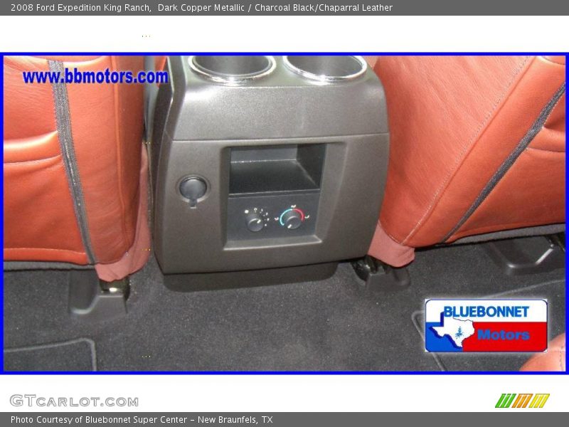 Dark Copper Metallic / Charcoal Black/Chaparral Leather 2008 Ford Expedition King Ranch