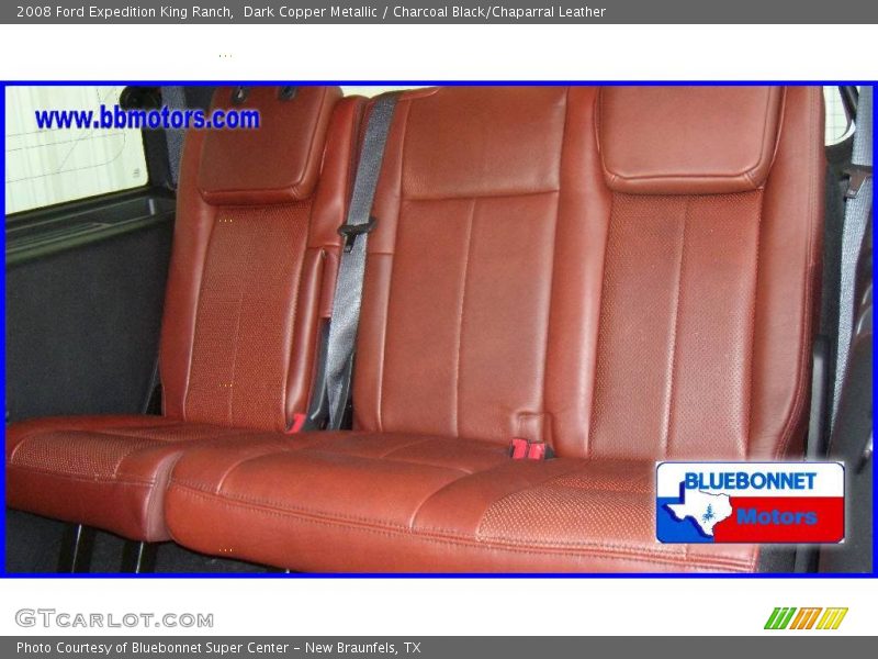 Dark Copper Metallic / Charcoal Black/Chaparral Leather 2008 Ford Expedition King Ranch