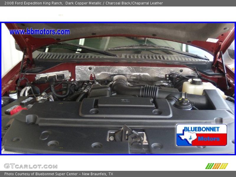Dark Copper Metallic / Charcoal Black/Chaparral Leather 2008 Ford Expedition King Ranch