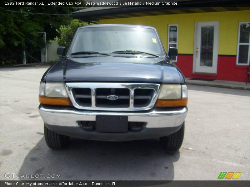Deep Wedgewood Blue Metallic / Medium Graphite 1999 Ford Ranger XLT Extended Cab 4x4