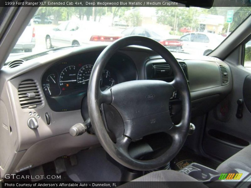 Deep Wedgewood Blue Metallic / Medium Graphite 1999 Ford Ranger XLT Extended Cab 4x4