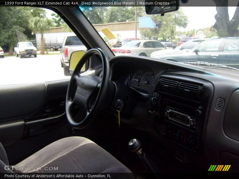 Deep Wedgewood Blue Metallic / Medium Graphite 1999 Ford Ranger XLT Extended Cab 4x4