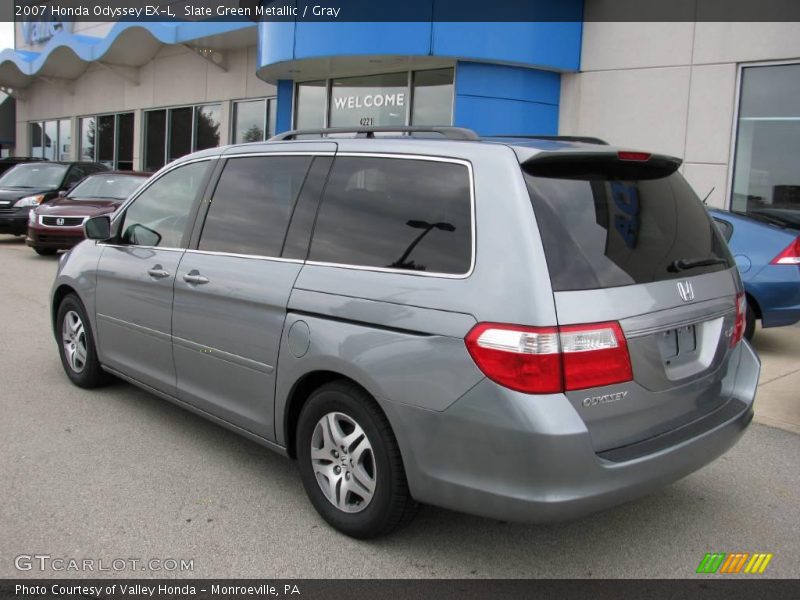 Slate Green Metallic / Gray 2007 Honda Odyssey EX-L