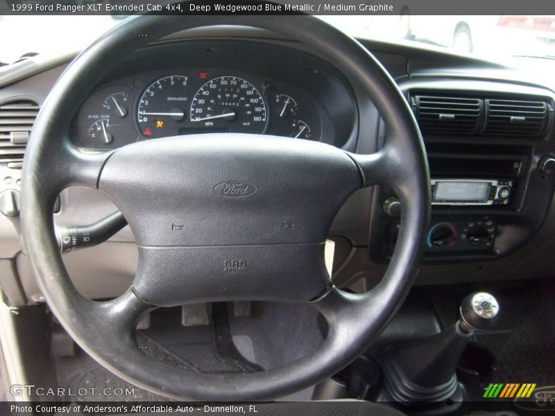 Deep Wedgewood Blue Metallic / Medium Graphite 1999 Ford Ranger XLT Extended Cab 4x4