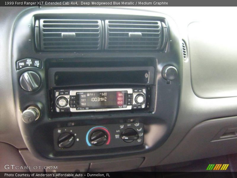 Deep Wedgewood Blue Metallic / Medium Graphite 1999 Ford Ranger XLT Extended Cab 4x4