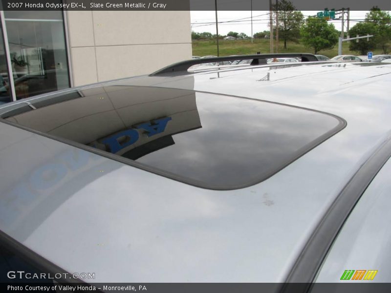 Slate Green Metallic / Gray 2007 Honda Odyssey EX-L