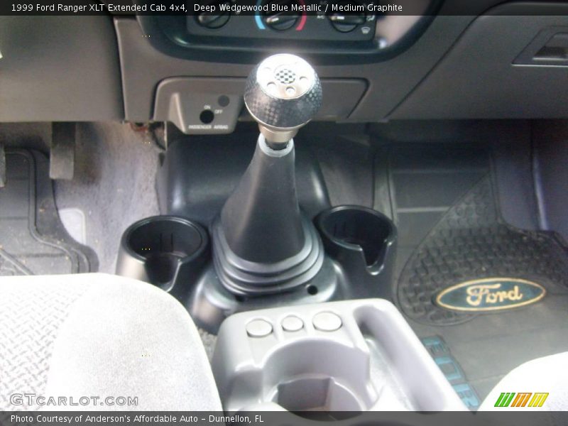 Deep Wedgewood Blue Metallic / Medium Graphite 1999 Ford Ranger XLT Extended Cab 4x4