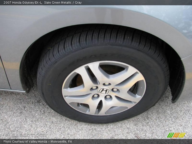 Slate Green Metallic / Gray 2007 Honda Odyssey EX-L