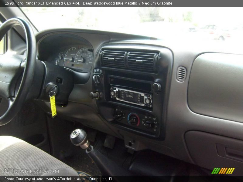 Deep Wedgewood Blue Metallic / Medium Graphite 1999 Ford Ranger XLT Extended Cab 4x4