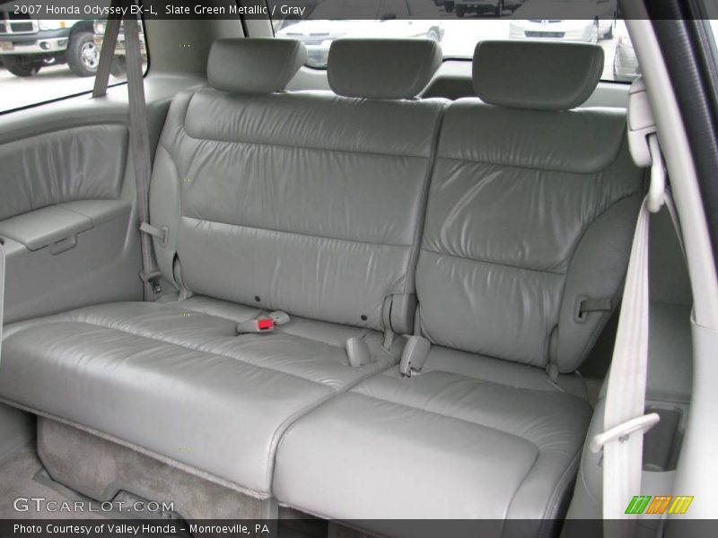 Slate Green Metallic / Gray 2007 Honda Odyssey EX-L