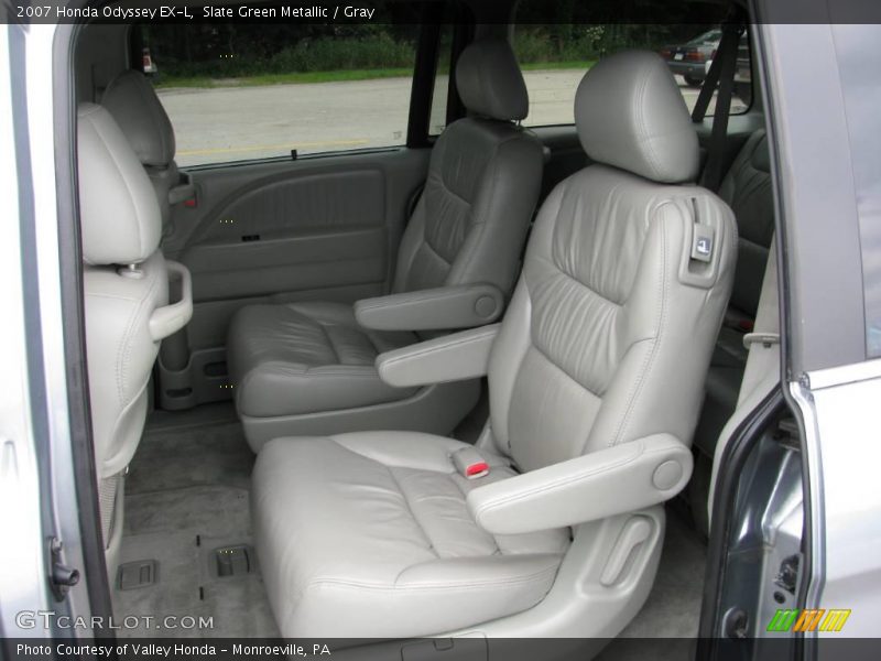 Slate Green Metallic / Gray 2007 Honda Odyssey EX-L