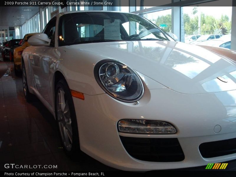 Carrara White / Stone Grey 2009 Porsche 911 Carrera Coupe