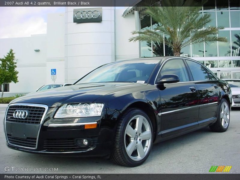 Brilliant Black / Black 2007 Audi A8 4.2 quattro