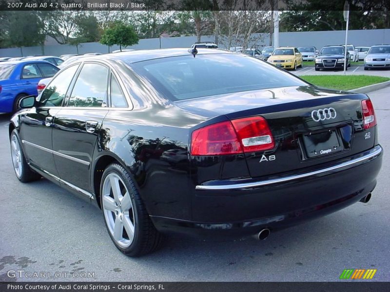 Brilliant Black / Black 2007 Audi A8 4.2 quattro