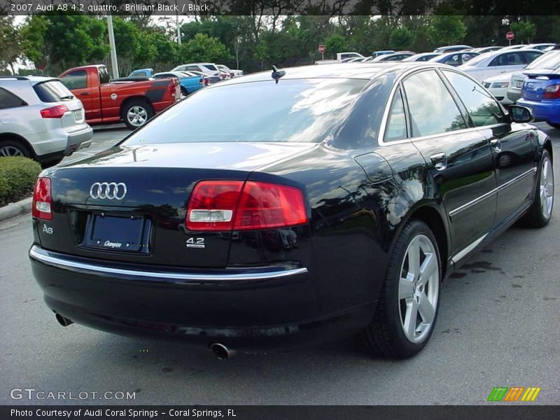 Brilliant Black / Black 2007 Audi A8 4.2 quattro