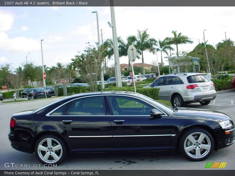 Brilliant Black / Black 2007 Audi A8 4.2 quattro