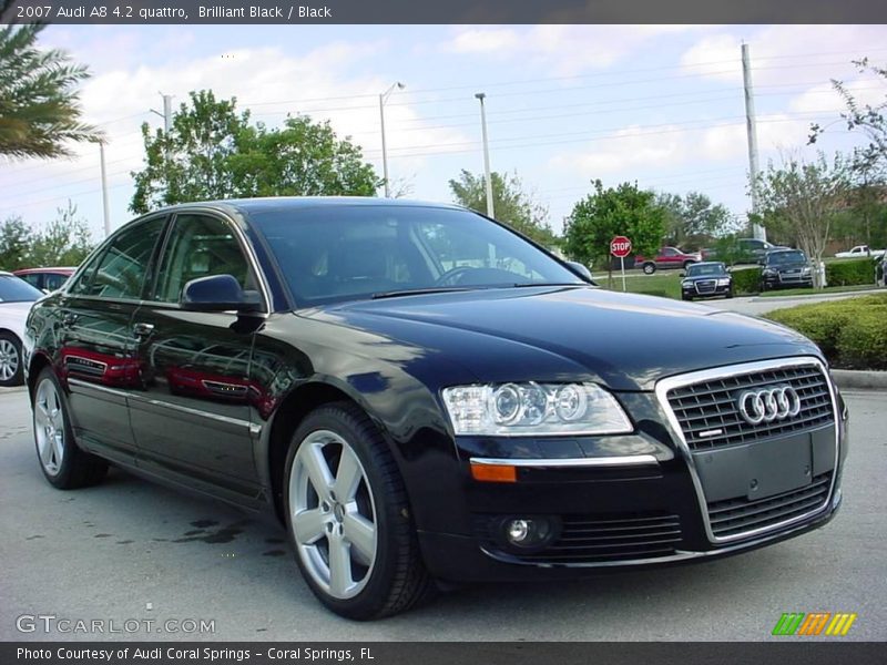 Brilliant Black / Black 2007 Audi A8 4.2 quattro