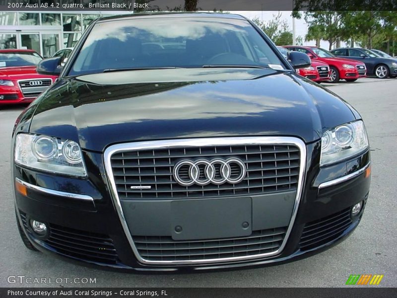 Brilliant Black / Black 2007 Audi A8 4.2 quattro