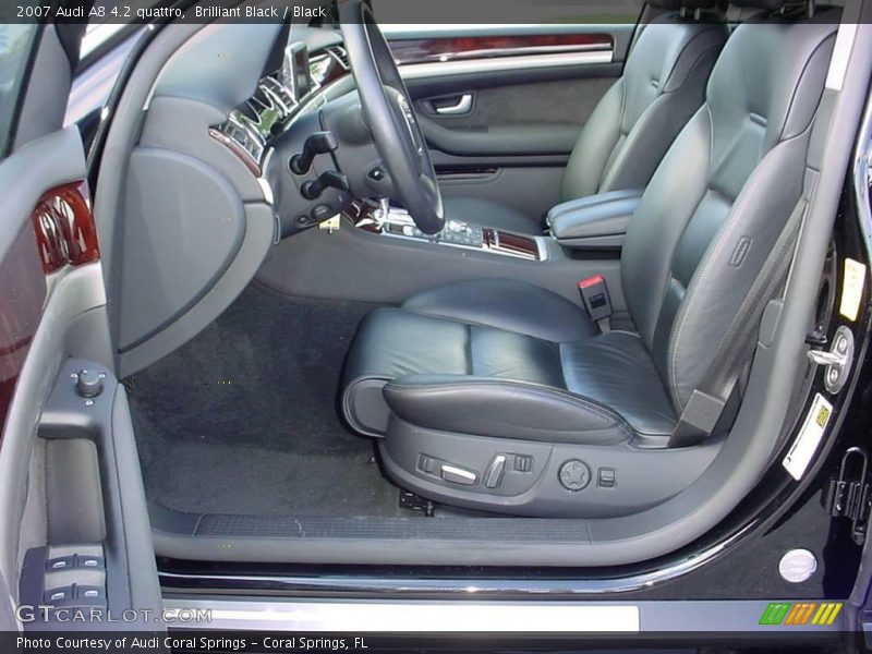 Brilliant Black / Black 2007 Audi A8 4.2 quattro