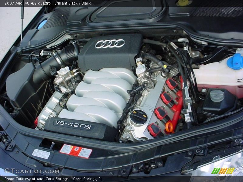 Brilliant Black / Black 2007 Audi A8 4.2 quattro