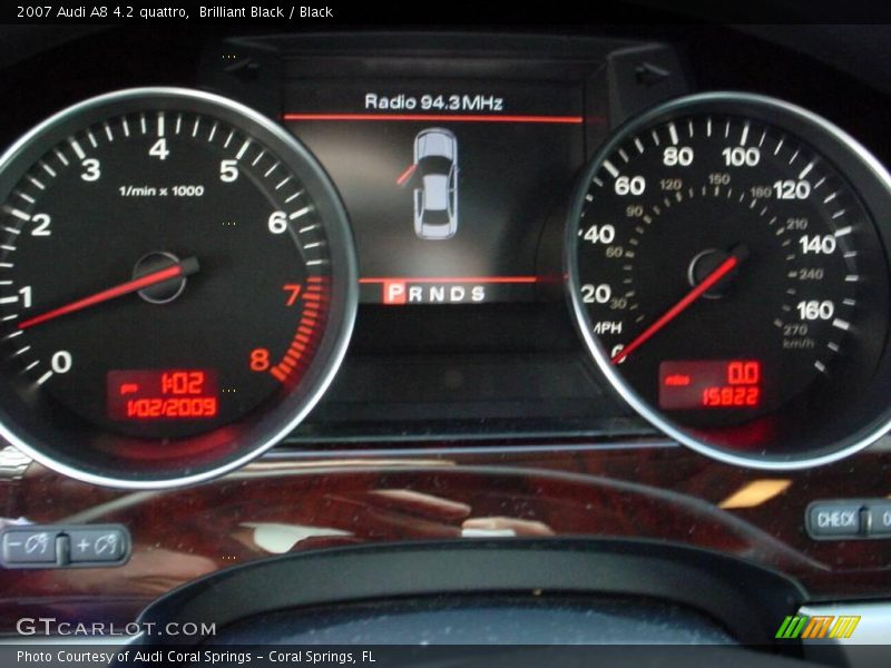 Brilliant Black / Black 2007 Audi A8 4.2 quattro