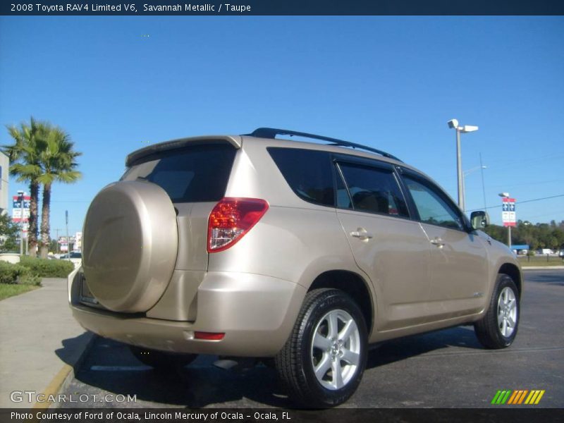 Savannah Metallic / Taupe 2008 Toyota RAV4 Limited V6