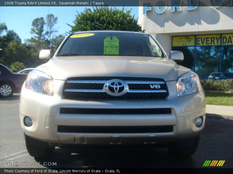 Savannah Metallic / Taupe 2008 Toyota RAV4 Limited V6