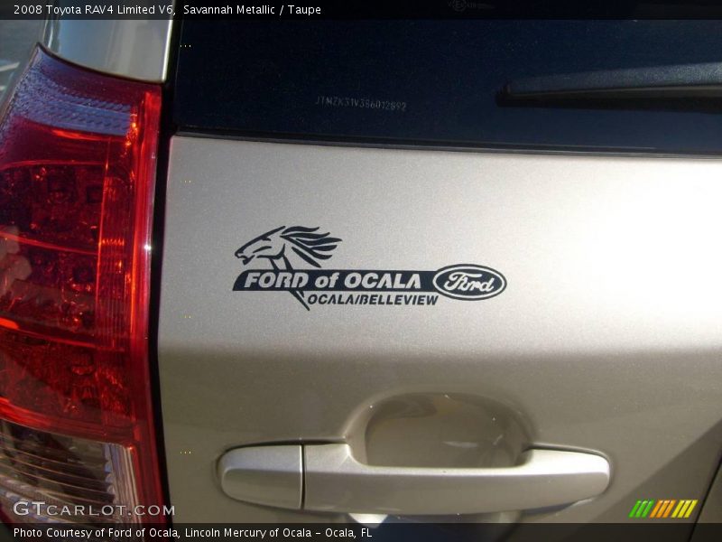 Savannah Metallic / Taupe 2008 Toyota RAV4 Limited V6