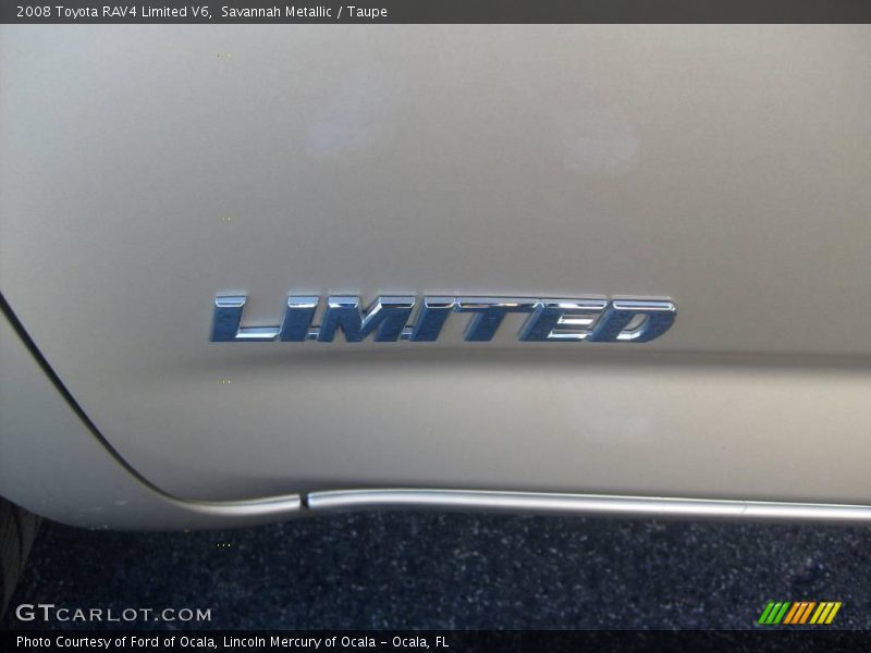 Savannah Metallic / Taupe 2008 Toyota RAV4 Limited V6