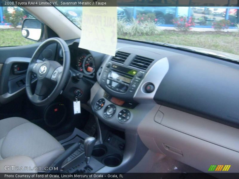 Savannah Metallic / Taupe 2008 Toyota RAV4 Limited V6