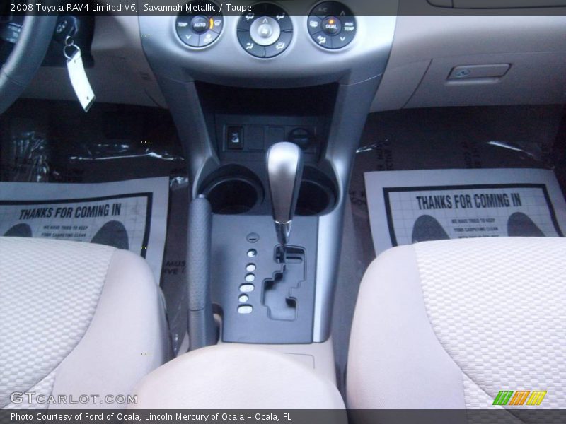 Savannah Metallic / Taupe 2008 Toyota RAV4 Limited V6