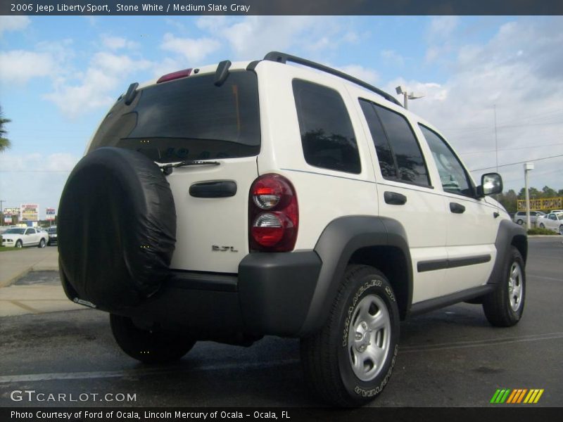 Stone White / Medium Slate Gray 2006 Jeep Liberty Sport