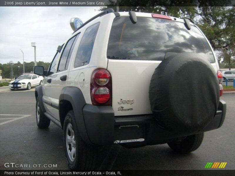 Stone White / Medium Slate Gray 2006 Jeep Liberty Sport