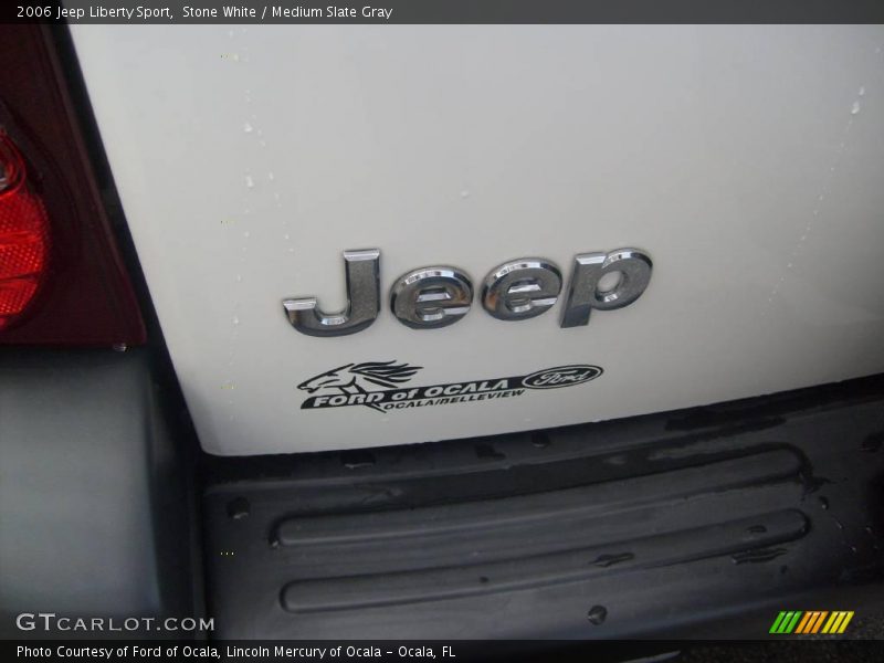 Stone White / Medium Slate Gray 2006 Jeep Liberty Sport
