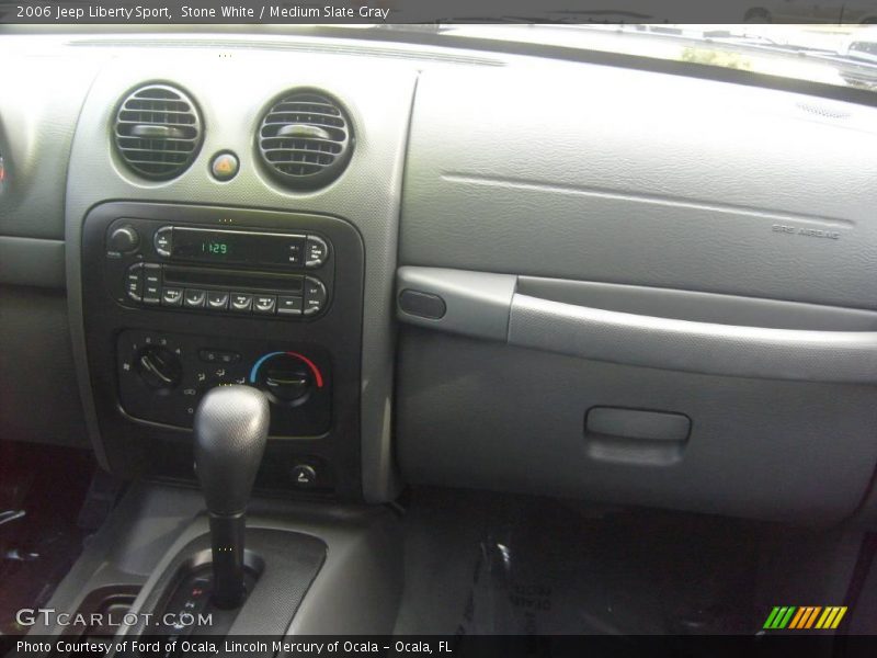 Stone White / Medium Slate Gray 2006 Jeep Liberty Sport