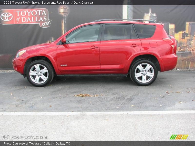 Barcelona Red Pearl / Dark Charcoal 2008 Toyota RAV4 Sport