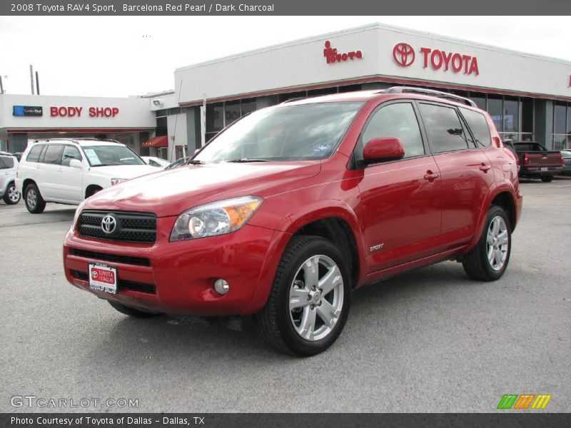 Barcelona Red Pearl / Dark Charcoal 2008 Toyota RAV4 Sport