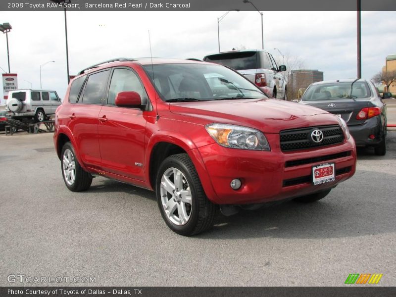 Barcelona Red Pearl / Dark Charcoal 2008 Toyota RAV4 Sport