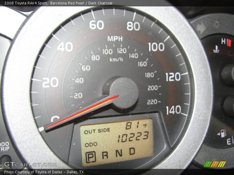 Barcelona Red Pearl / Dark Charcoal 2008 Toyota RAV4 Sport
