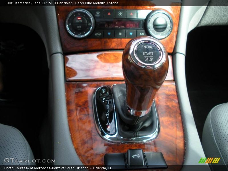 Capri Blue Metallic / Stone 2006 Mercedes-Benz CLK 500 Cabriolet