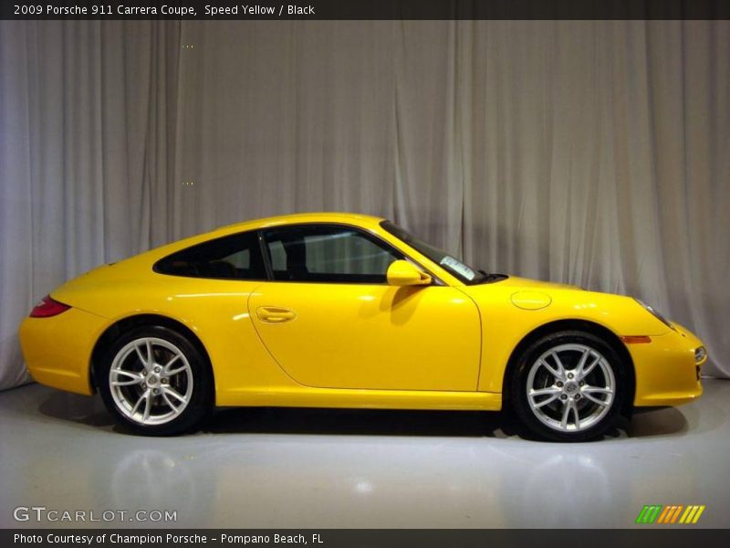 Speed Yellow / Black 2009 Porsche 911 Carrera Coupe