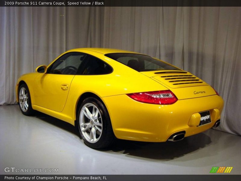 Speed Yellow / Black 2009 Porsche 911 Carrera Coupe
