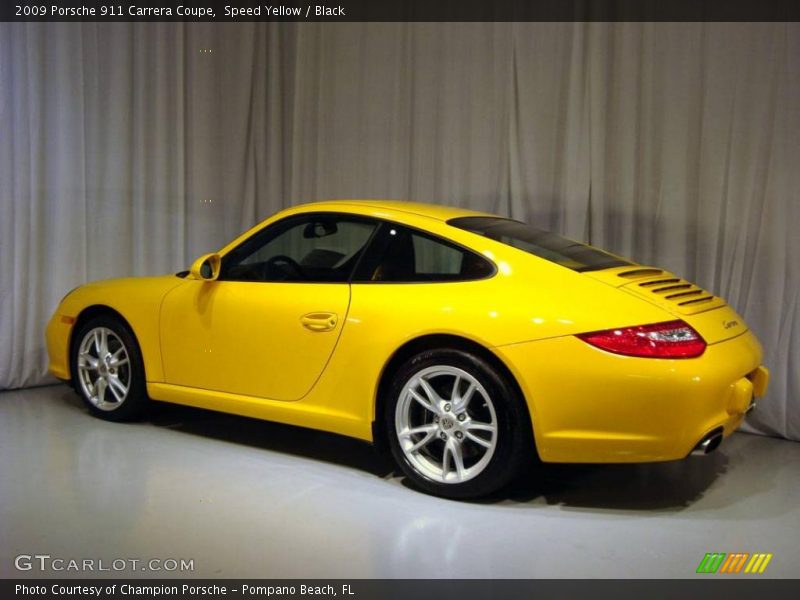 Speed Yellow / Black 2009 Porsche 911 Carrera Coupe