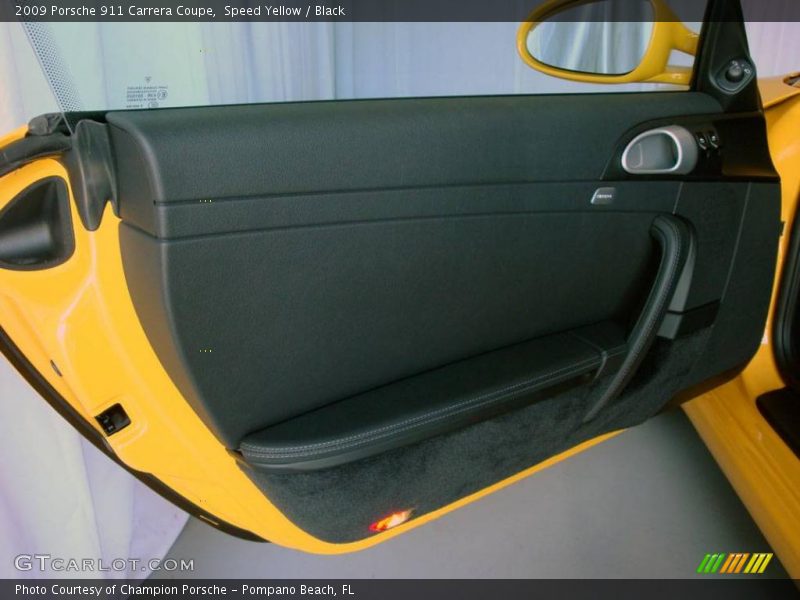 Speed Yellow / Black 2009 Porsche 911 Carrera Coupe
