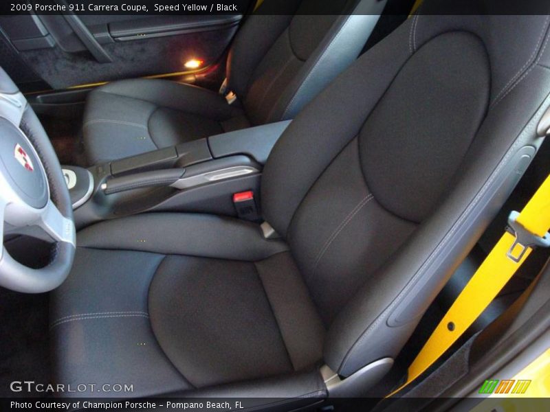 Speed Yellow / Black 2009 Porsche 911 Carrera Coupe
