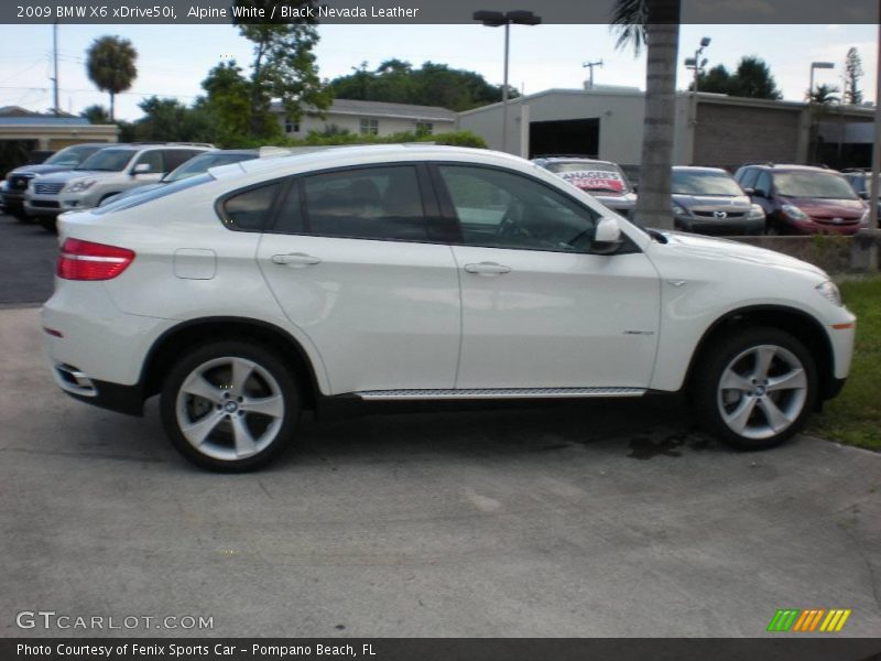 Alpine White / Black Nevada Leather 2009 BMW X6 xDrive50i