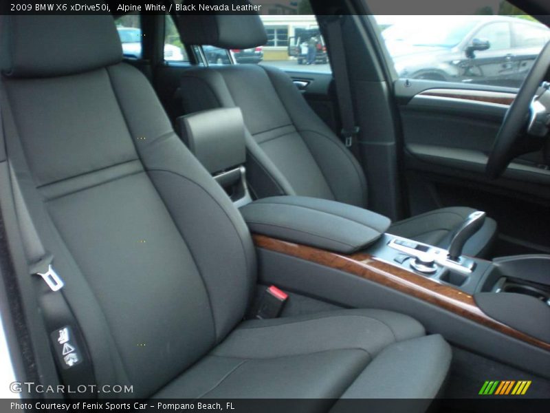 Alpine White / Black Nevada Leather 2009 BMW X6 xDrive50i