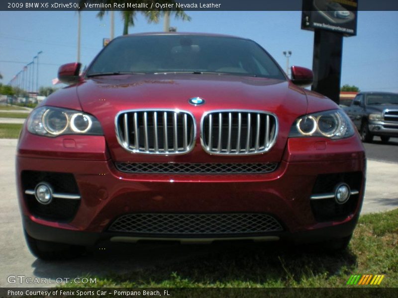 Vermilion Red Metallic / Oyster Nevada Leather 2009 BMW X6 xDrive50i